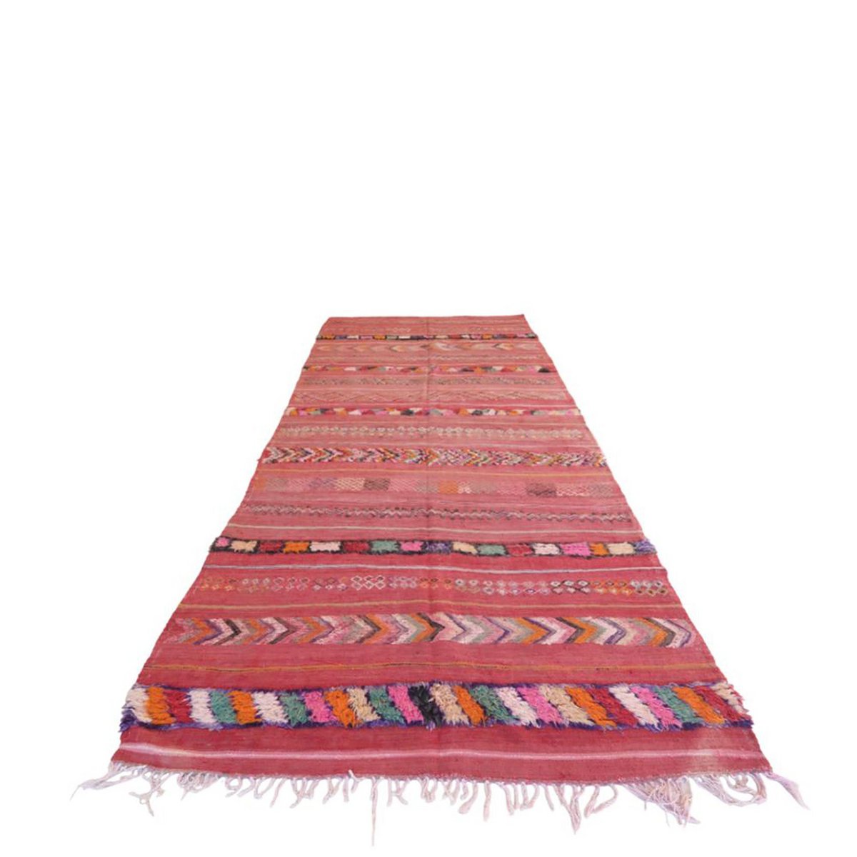 Pure wool Moroccan Kilim Berber rug 173 x 399 cm SOLD