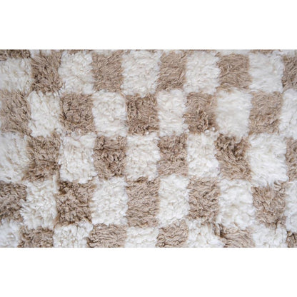 Checkered wool Berber rug 109 x 150 cm