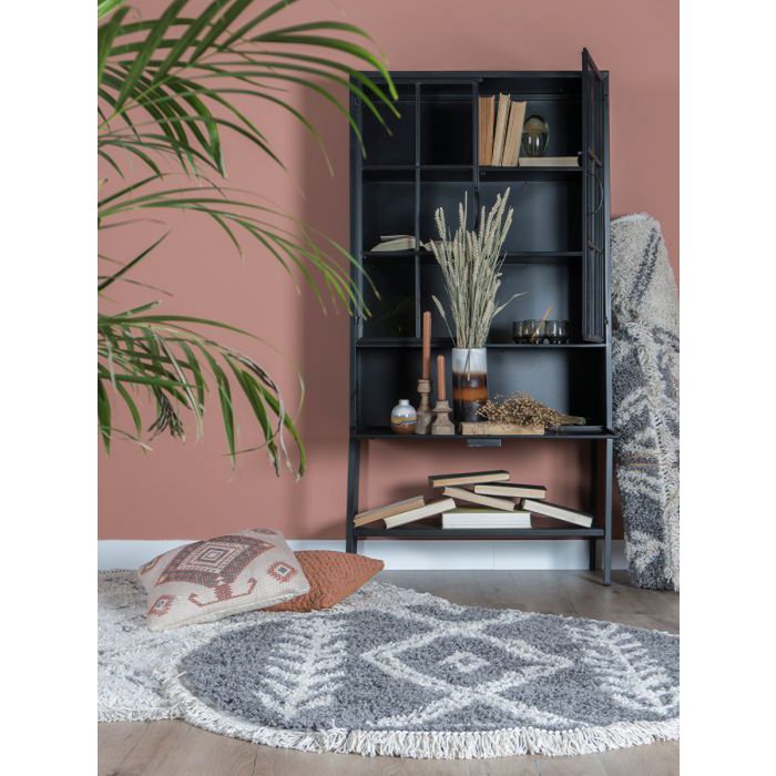 Rug Rabat Gray Round ø120 cm