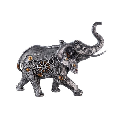 Poly sculpture "Steampunk Elephant"