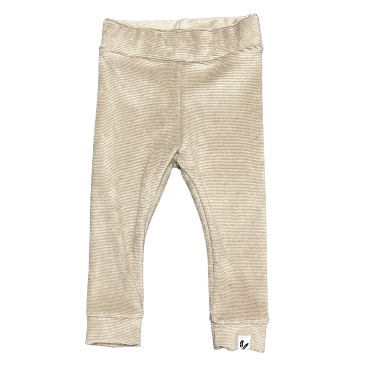 Pants small cord dark beige