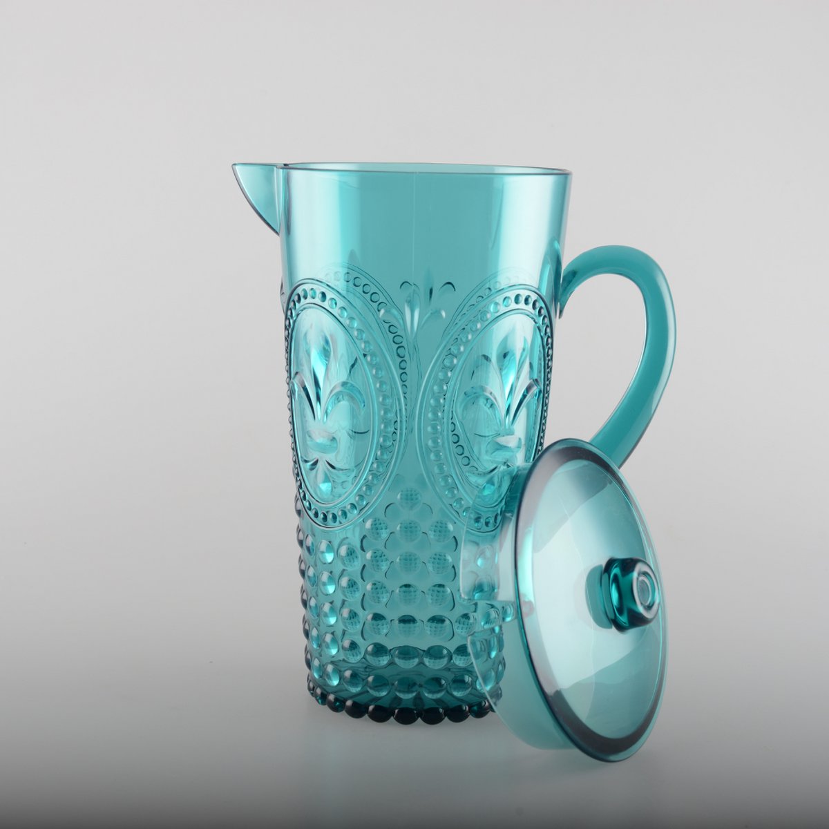 Acrylic turquoise pitcher