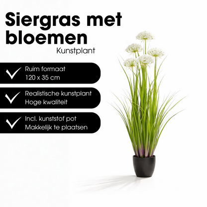 Artificial Plant Ornamental Grass White