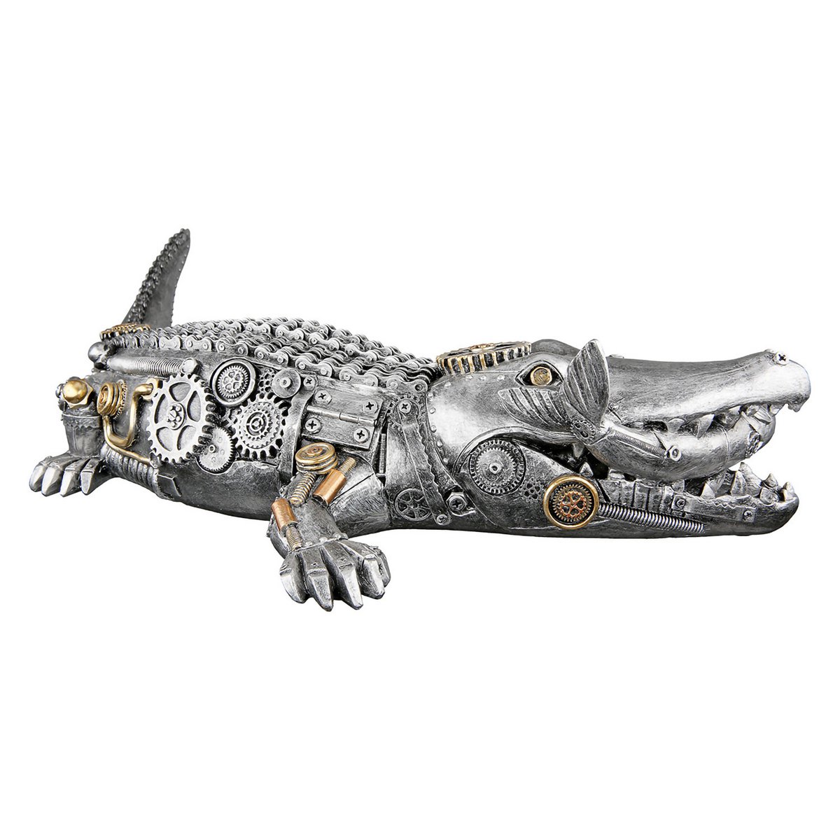 Figure Crocodile Steampunk crocodile H.14.5 cm