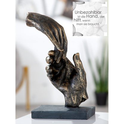 Poly sculpture "Two hands"