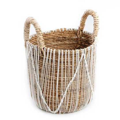 The Straight Stitched Macrame Basket - M