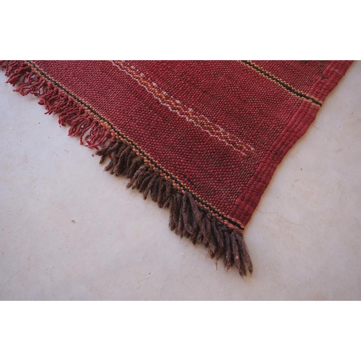 Pure wool Moroccan Kilim Berber rug 157 x 217 cm