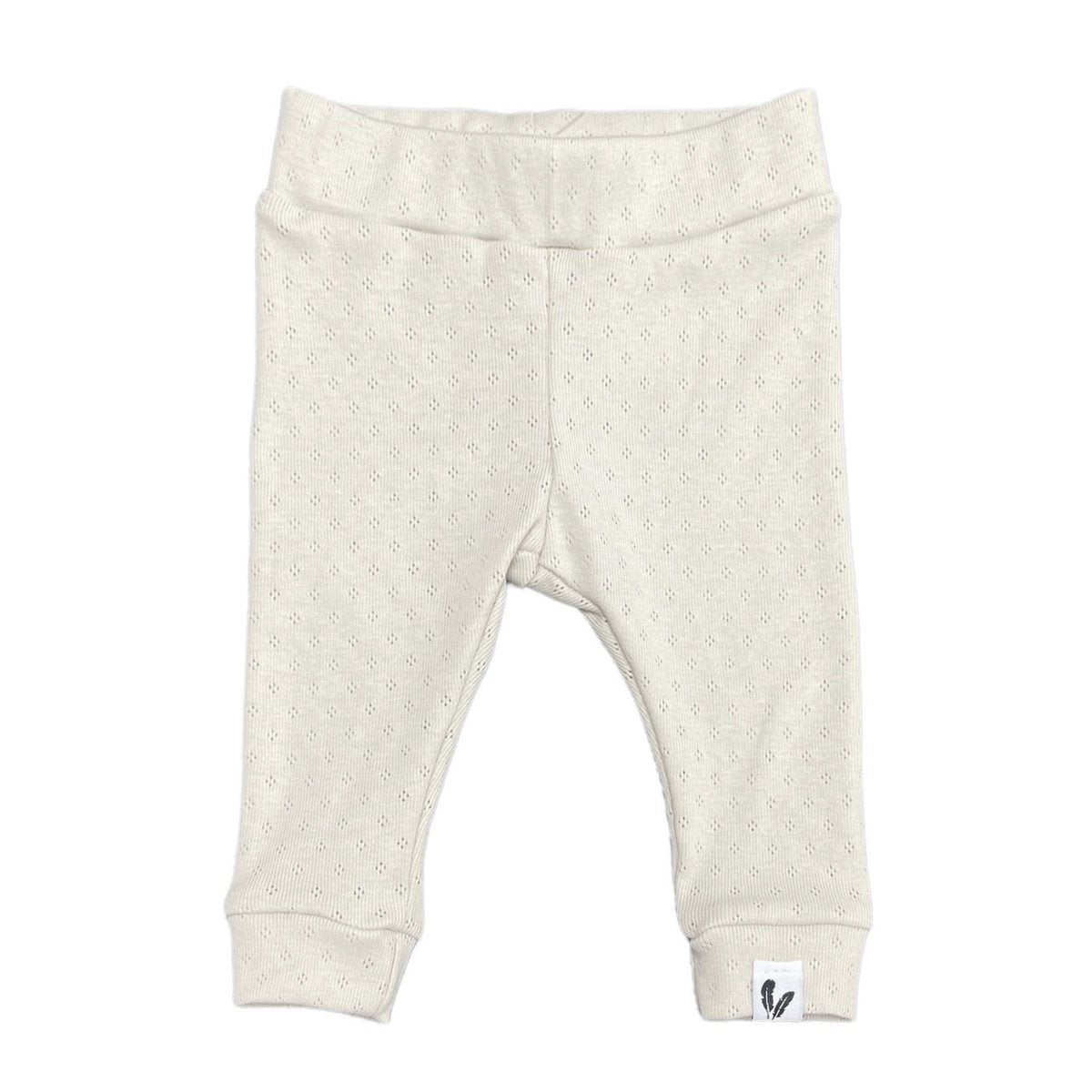 Newborn pants pointelle natural beige