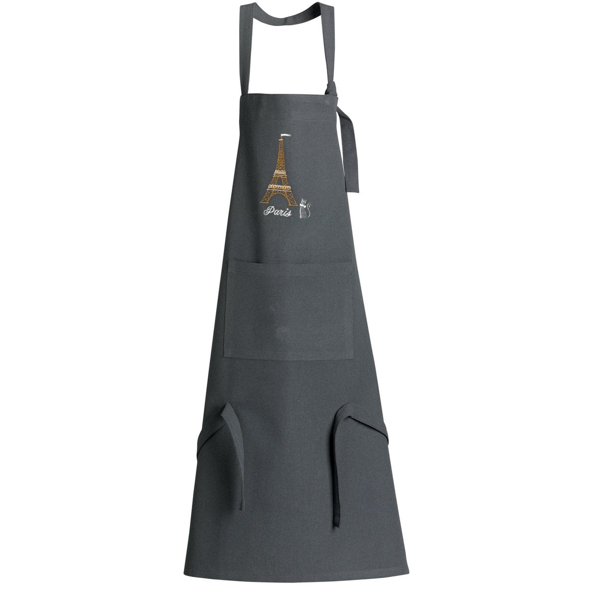 Eiffel Tower Recycled Kitchen Apron with Pocket Ombre 85 x 72