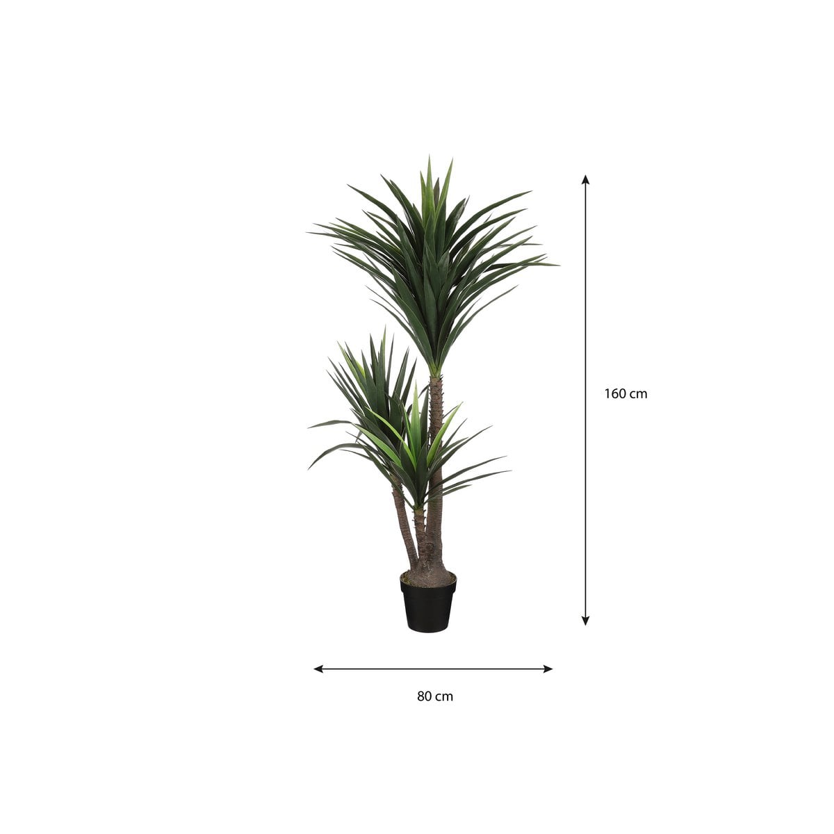 Kunstplant Yucca Cream