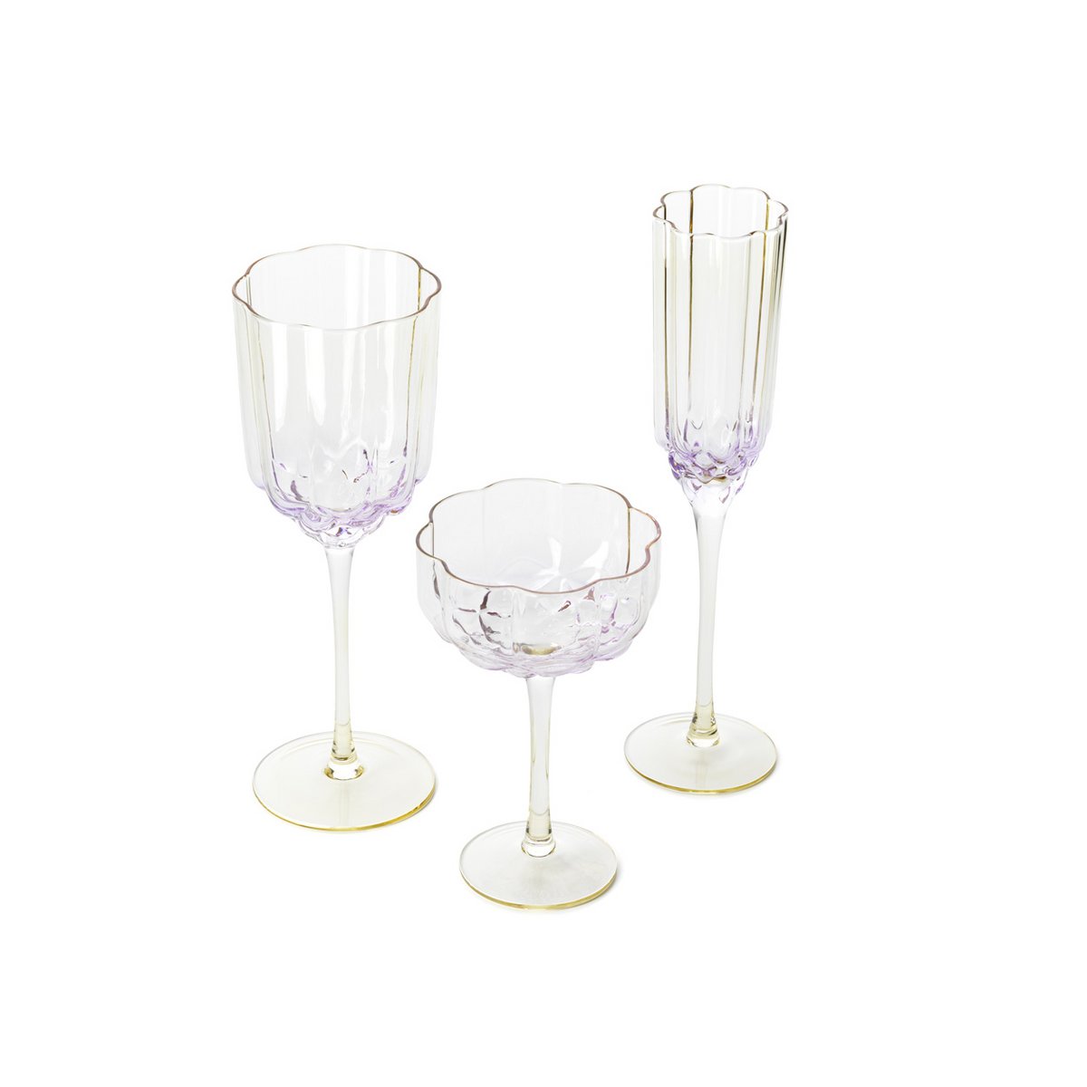 The Pink Blush Wine Glass - Pink