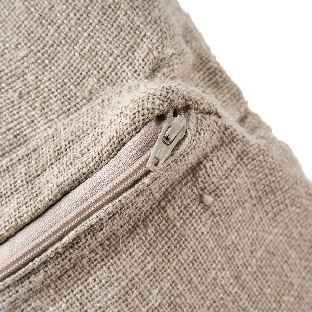 The Linen Stitch Cushion Cover - Natural White