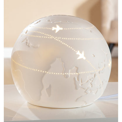 Porcelain lamp ball "Globetrotter"