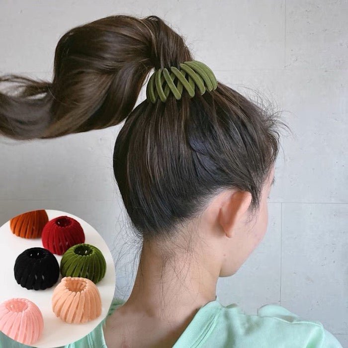Geometric Bird Nest Elastic Hair Bubbles