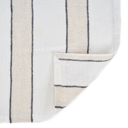 The Provence Napkin - Natural Black White - 45x45