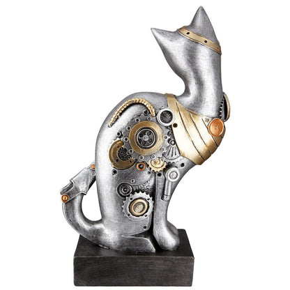 Poly Sculpture "Steampunk Cat"