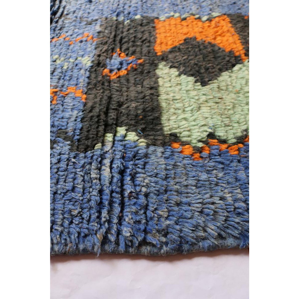 Pure Berber wool hallway rug 80 x 400 cm