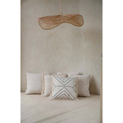 The Tribal Cushion Cover - Natural Black