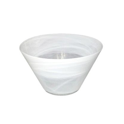 White conical bowl 14x14x8cm