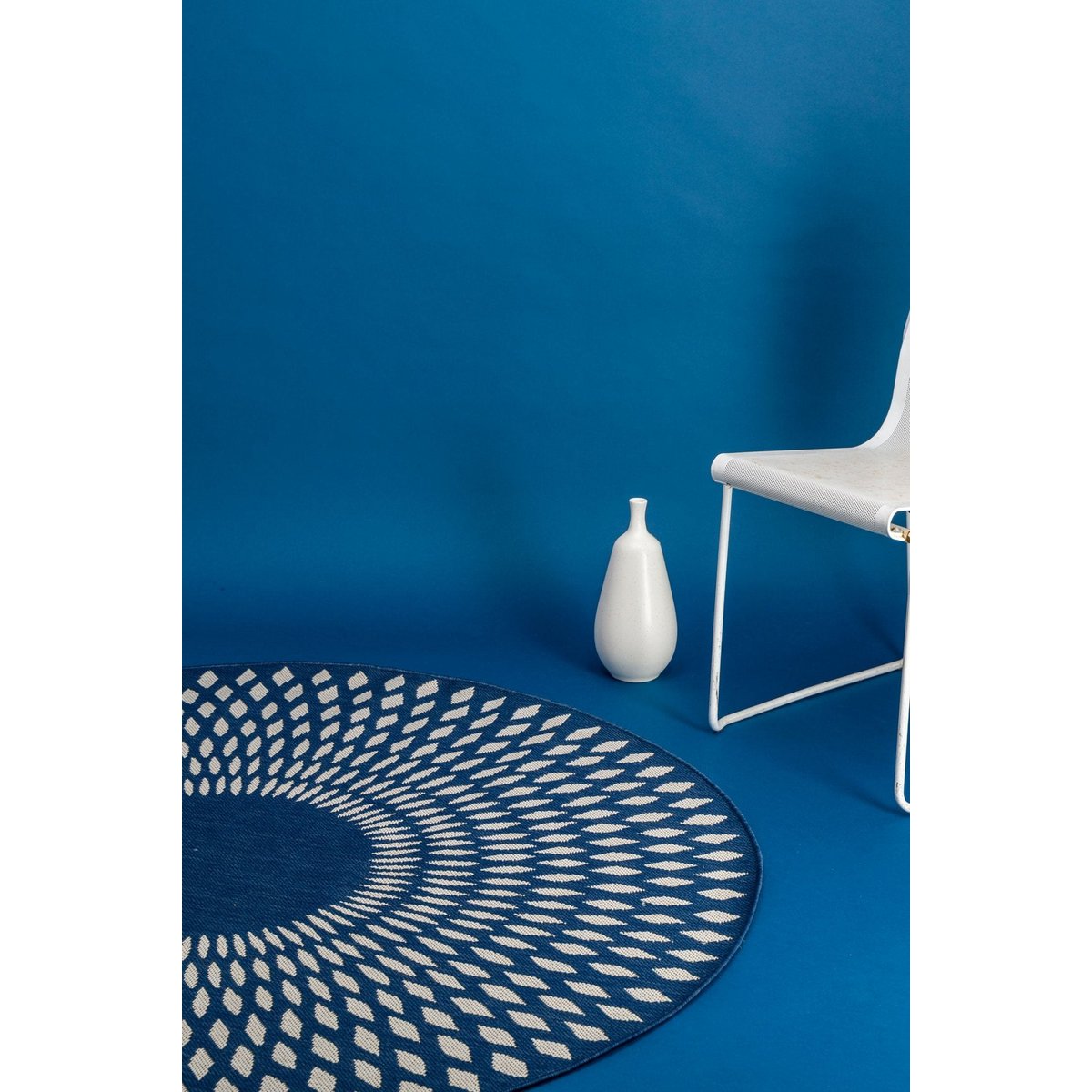 Tapis rond intérieur extérieur ILLUSION