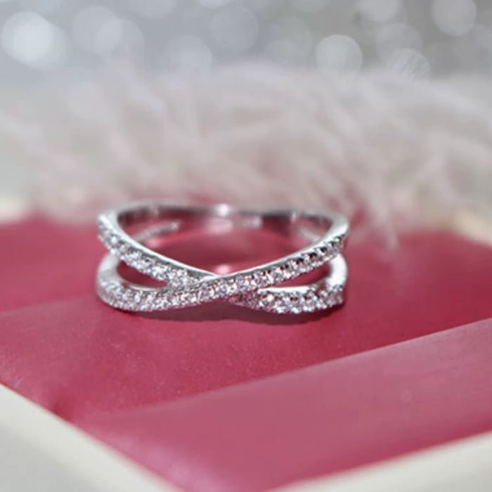 Dazzling Cross Moissanite Rings