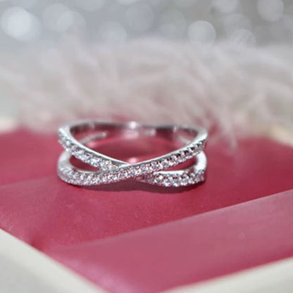 Dazzling Cross Moissanite Rings