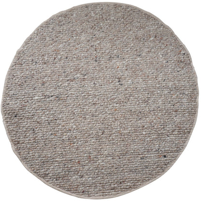 Rug Steve Donker Beige Round Ø160 cm