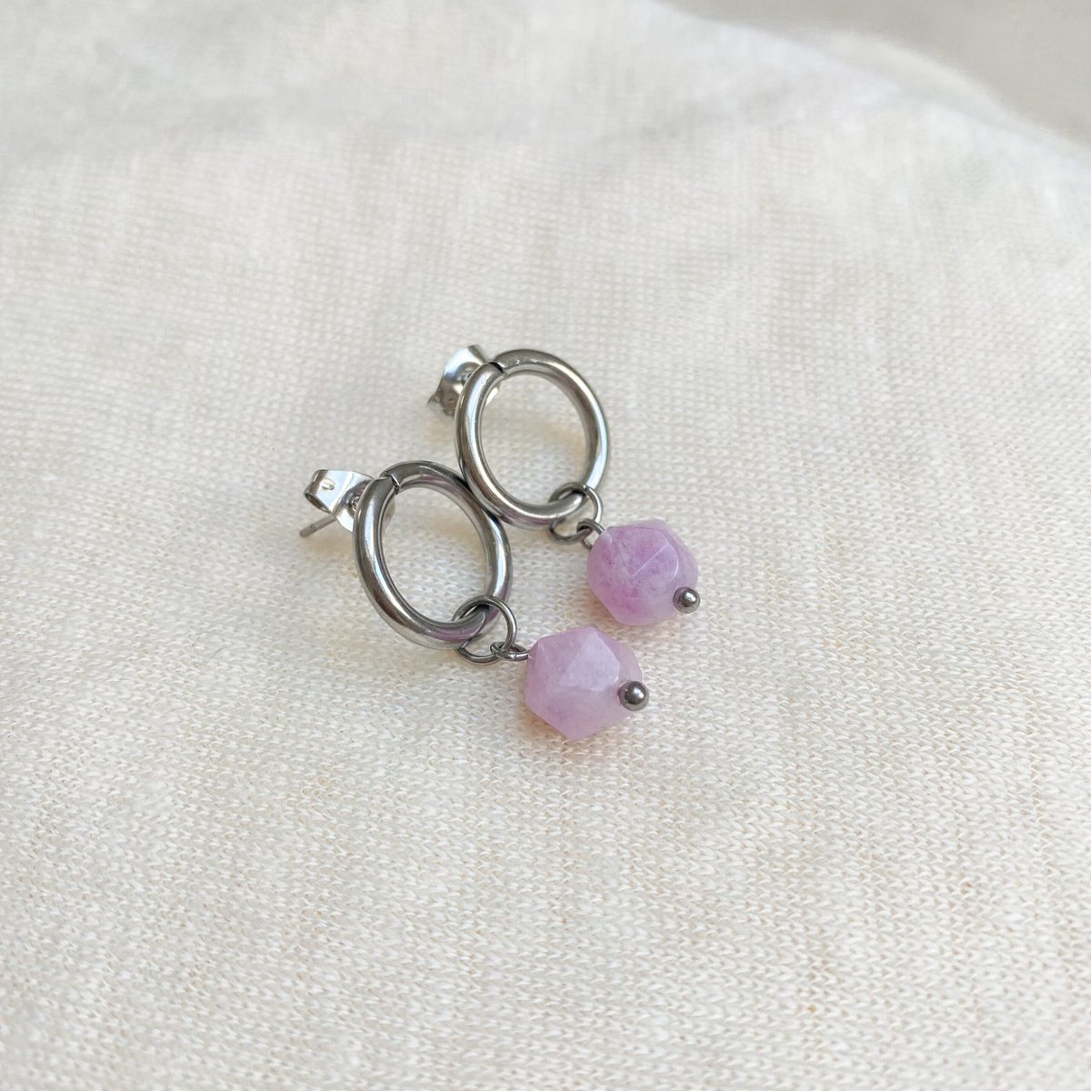 Earrings Chalcedony - Silver