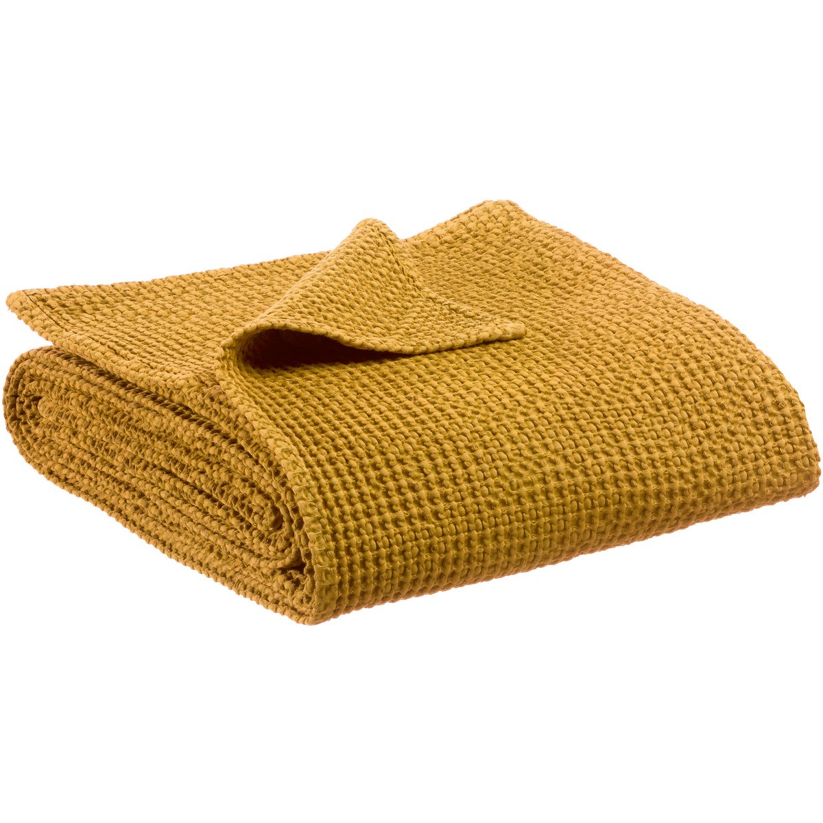 Maia Saffron recycled blanket 140 x 200