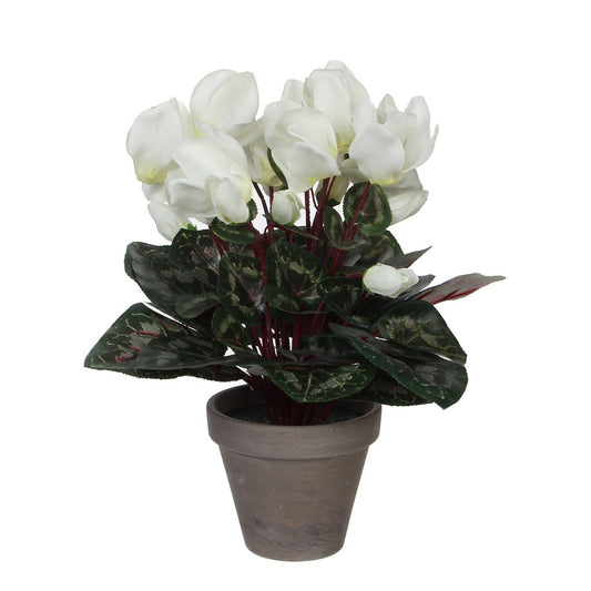 Artificial plant Cyclamen White