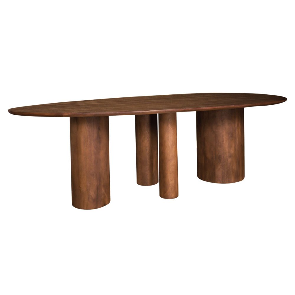 Dining table Amir 240 x 120 cm - Mango wood Nature Smooth