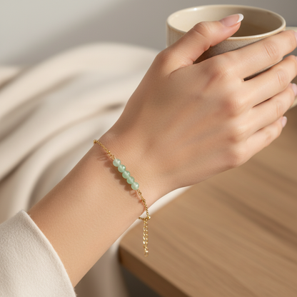Bracelet Aventurijn Facet - Gold