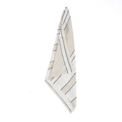 The Provence Napkin - Natural Black White - 45x45