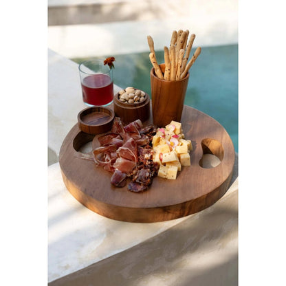 The Teak Root Tray - Natural - M
