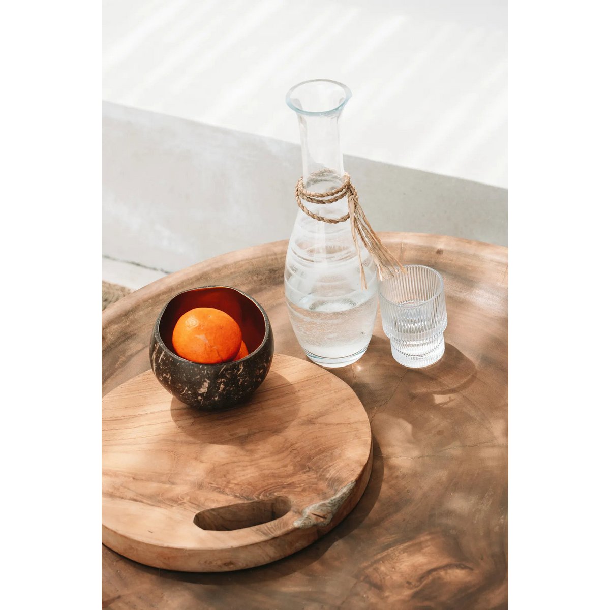 The Teak Root Tray - Natural - M