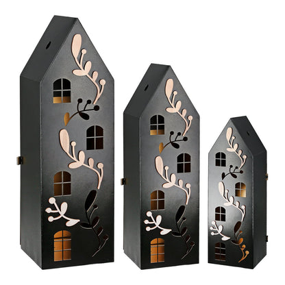 Set of 3 lantern house tendrils, height 50 cm