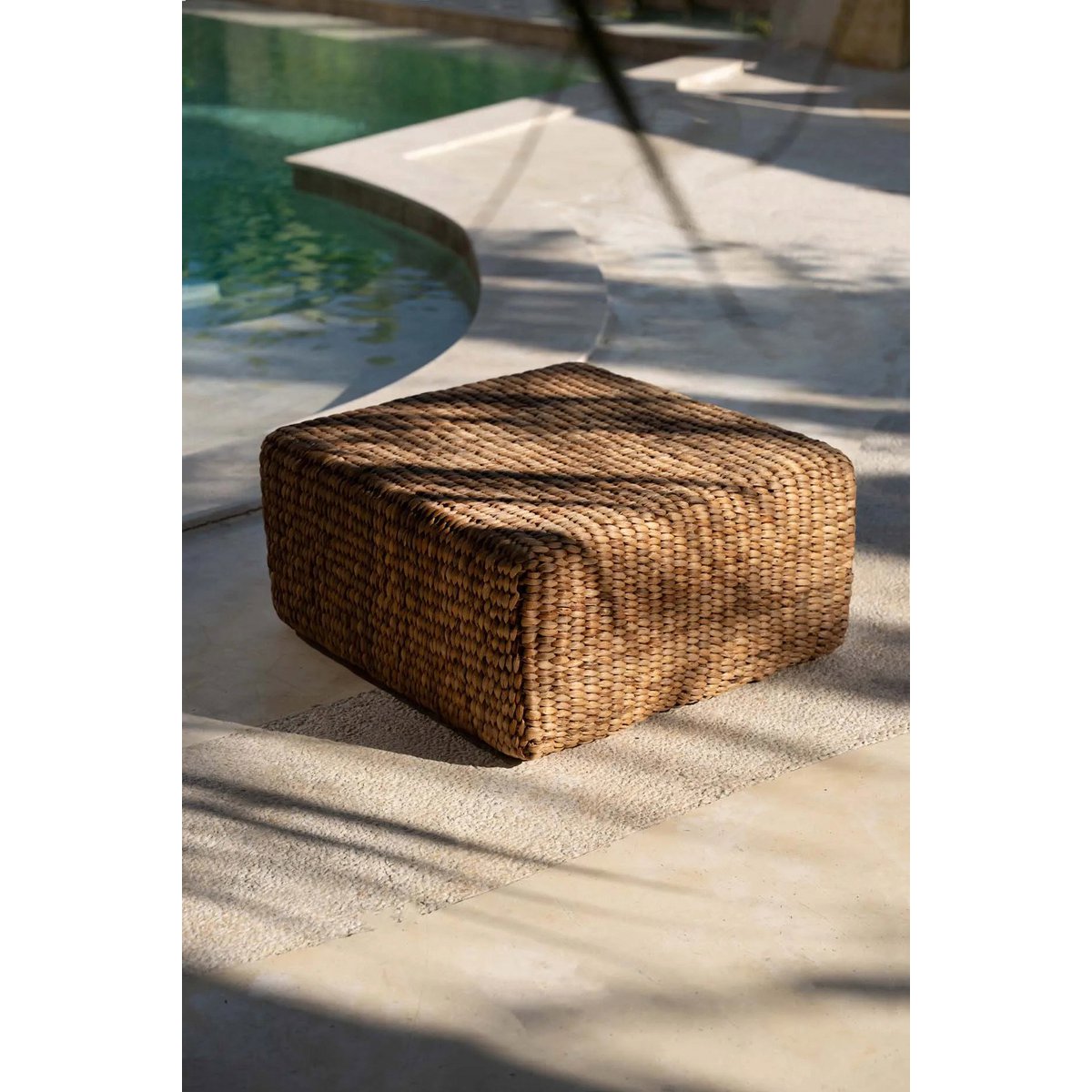 The Hyacinth Pouffe Square - Natural - M