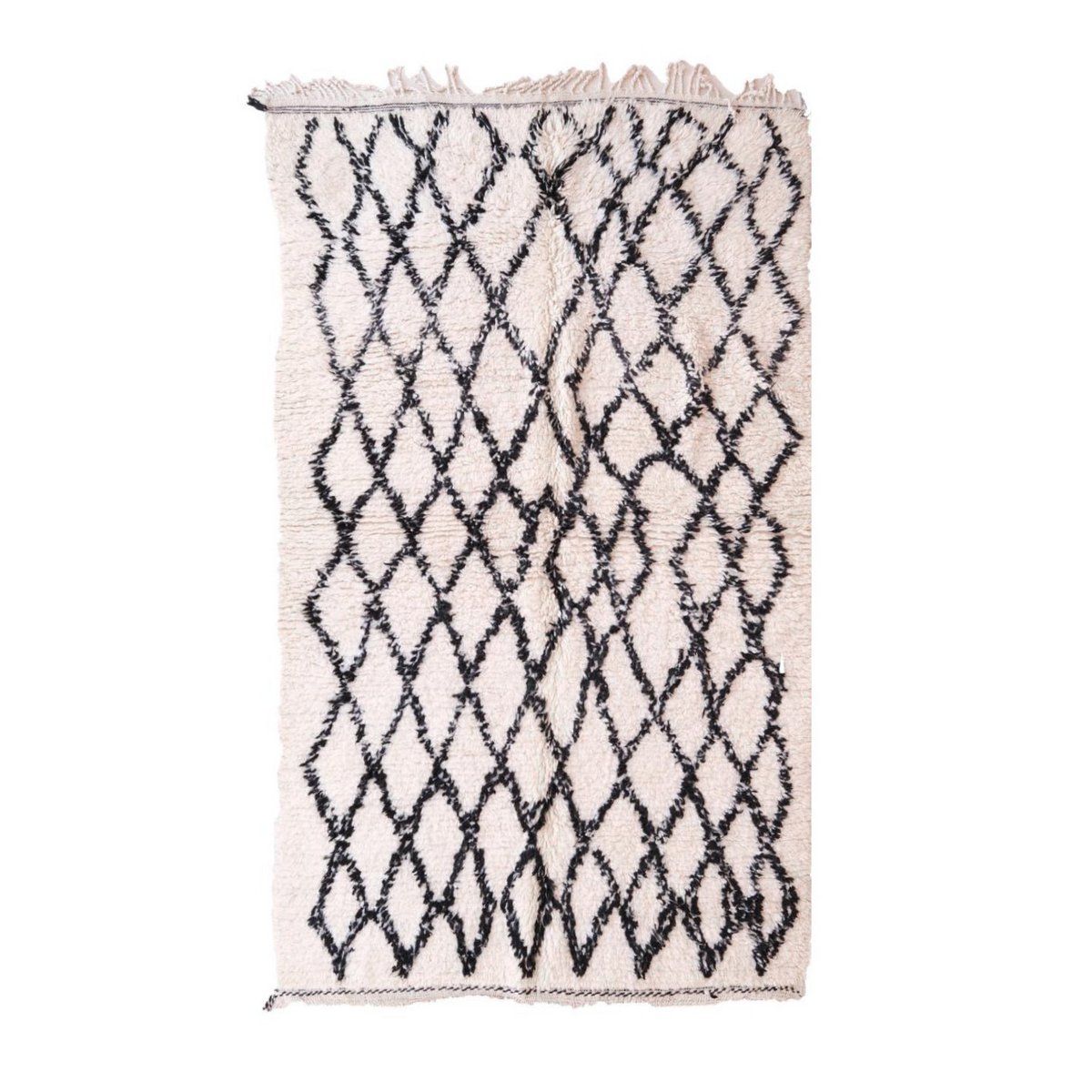 Pure wool Moroccan Berber rug 151 x 254 cm