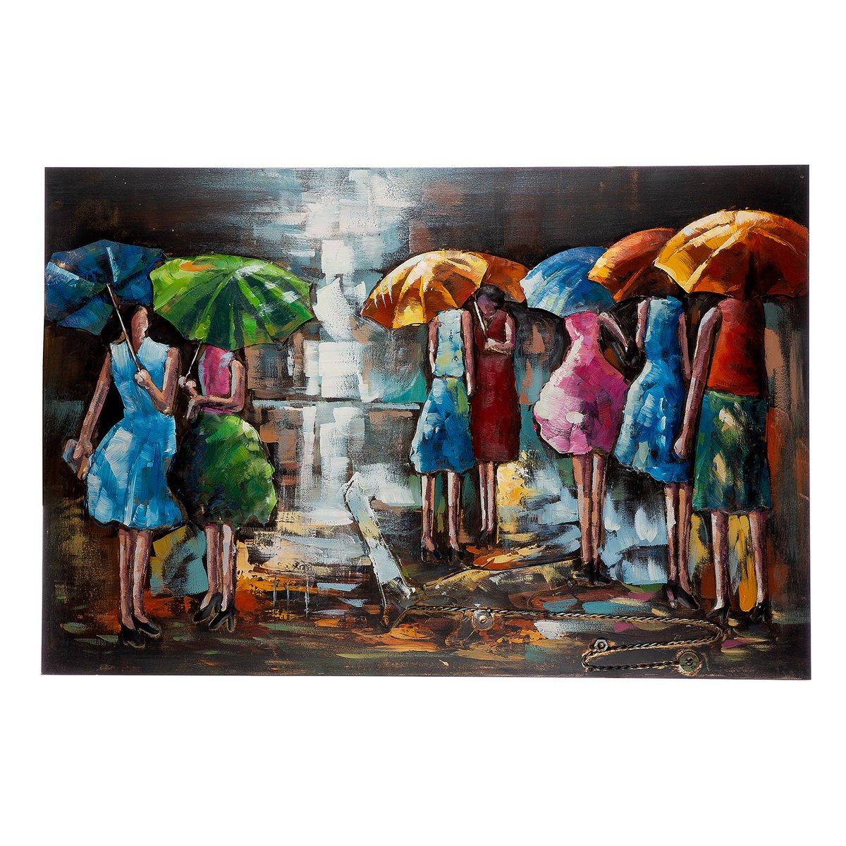 Rectangular picture Rainy Summer H.80 cm