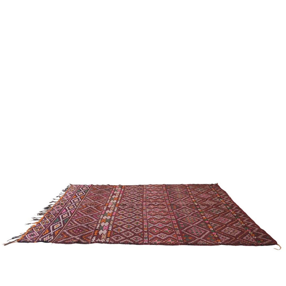 Pure wool Moroccan Kilim Berber rug 190 x 311 cm