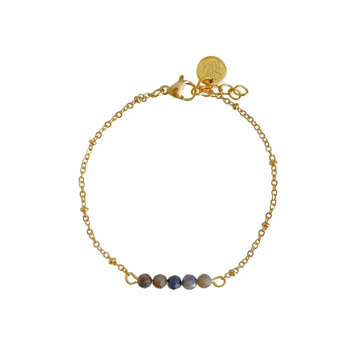 Sapphire & Stay Wild Bracelet - Gold