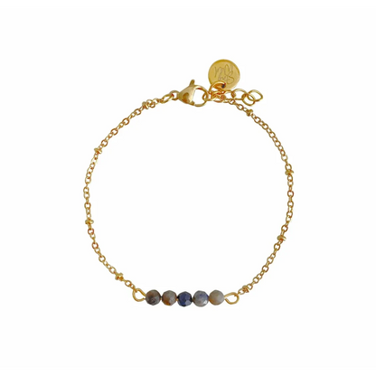 Sapphire & Stay Wild Bracelet - Gold