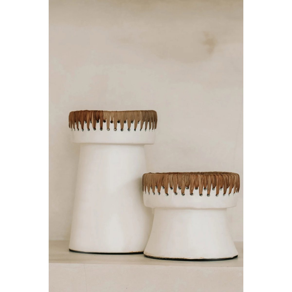 The Pretty Candle Holder - White Natural - S