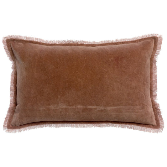 Plain cushion Fara Rosewood 30 x 50