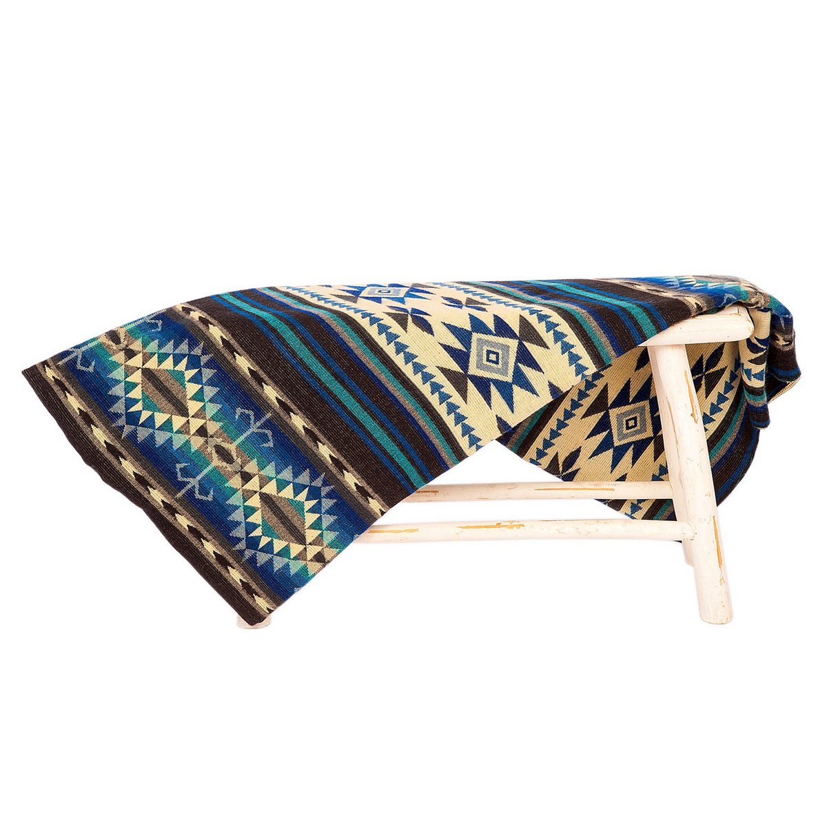 Ecuadorian alpaca blanket | native blanket | Cotopaxi Blue