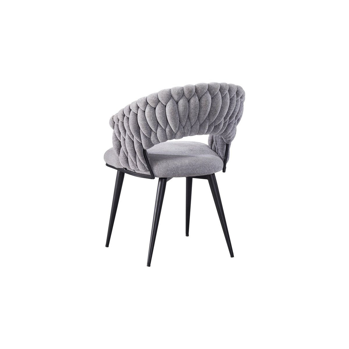 Dining room chair Wave Braided | Gray