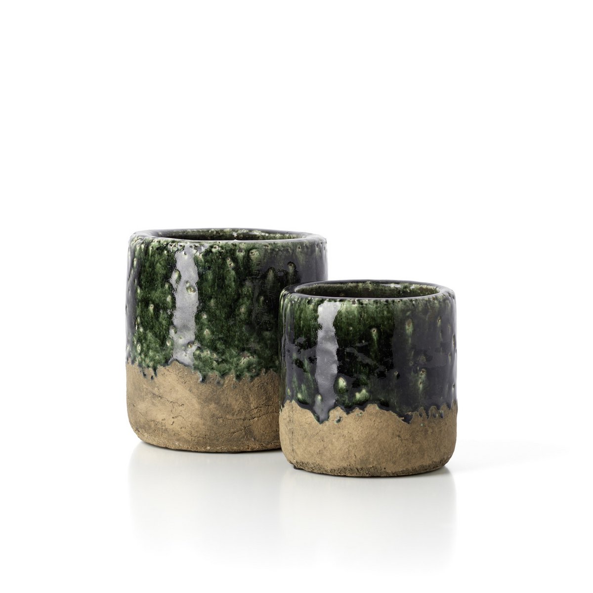 The Moss Planter - Concrete Green - S