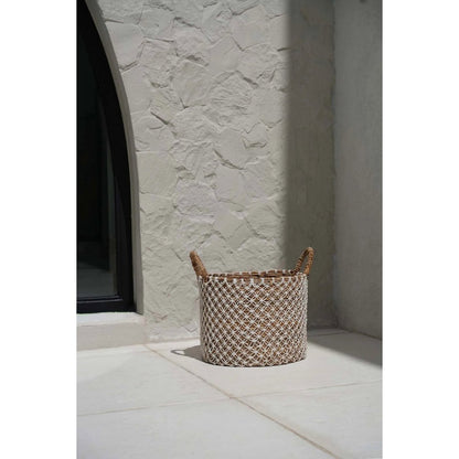 The Crossed Stitched Macrame Basket - M