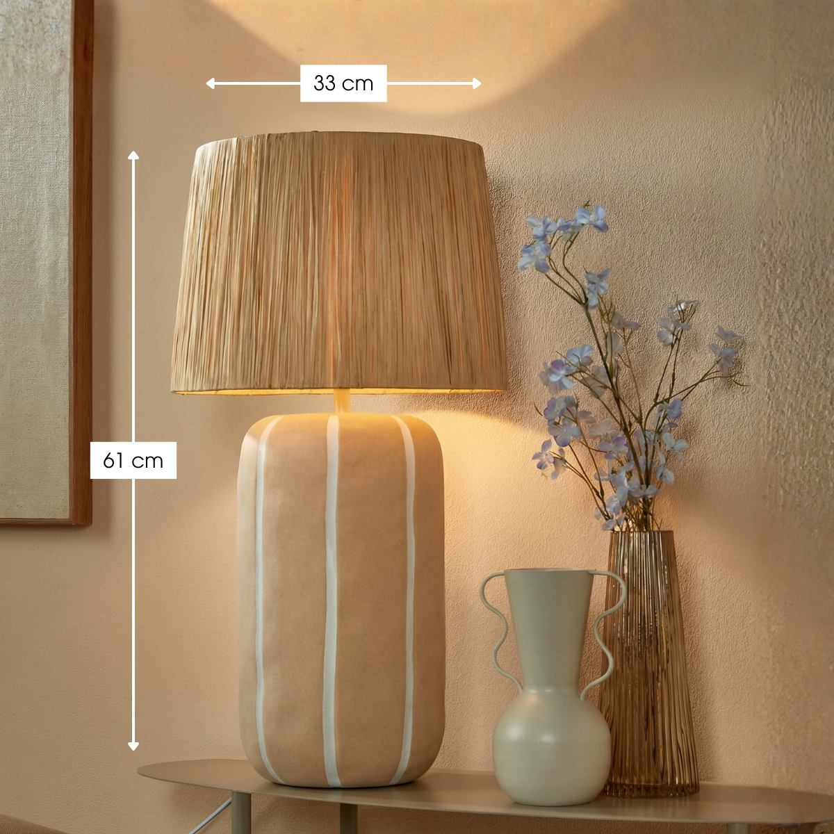 Denton Beige table lamp