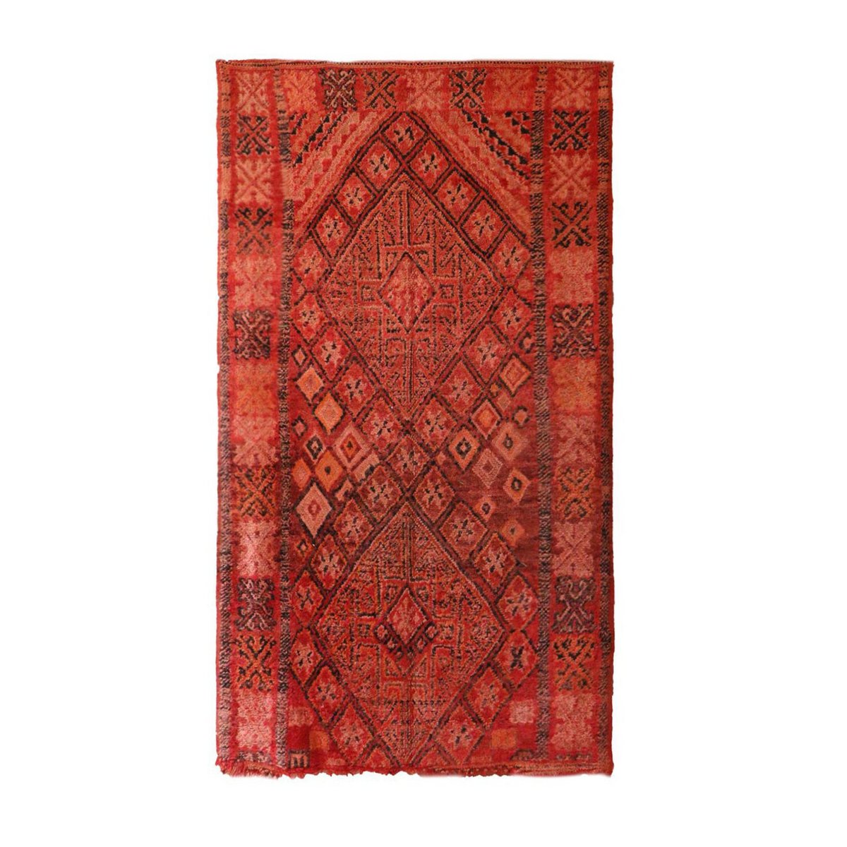 Pure wool Moroccan Berber rug 159 x 290 cm